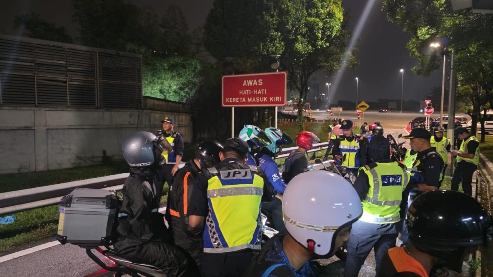 KL JPJ said its personnel had seized 66 motorcycles during special enforcement operations ahead of Hari Raya Aidilfitri. — Picture via Facebook/JPJWPKL