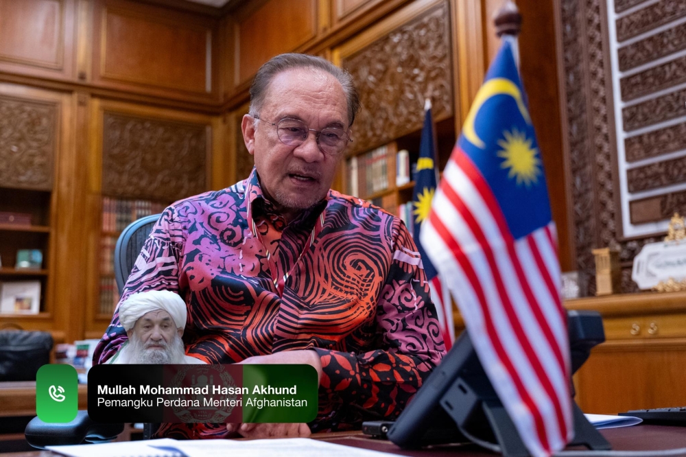 Anwar said Malaysia will continue engaging through the Organisation of Islamic Cooperation on Afghanistan. — Picture via Facebook/Anwar Ibrahim