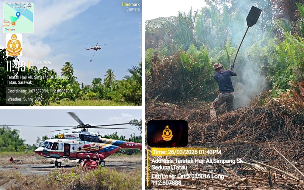 Fire incidents rose sharply in late March, with a peak of 35 cases recorded in a single day. — Bernama pic