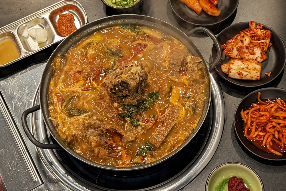 Solaris Mont Kiara’s Anyang Gamjatang specialises in Korean pork backbone stew. — Picture by Ethan Lau