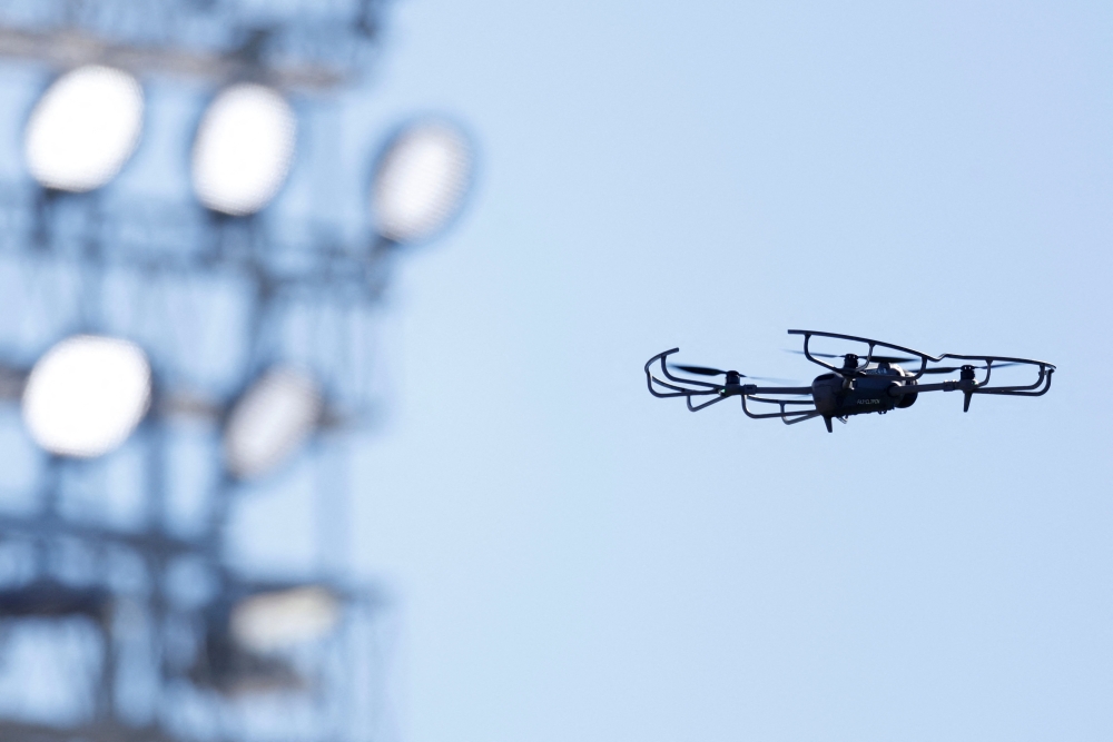 The Malaysian Armed Forces are deploying drones to monitor border areas in a crackdown on fuel smuggling. — AFP pic