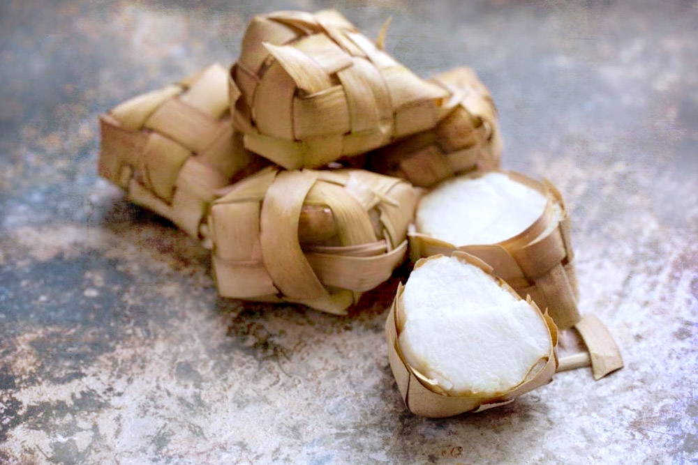 Use ‘ketupat’, ‘lontong’ or any type of ‘nasi impit’ (compressed rice) — Picture by CK Lim