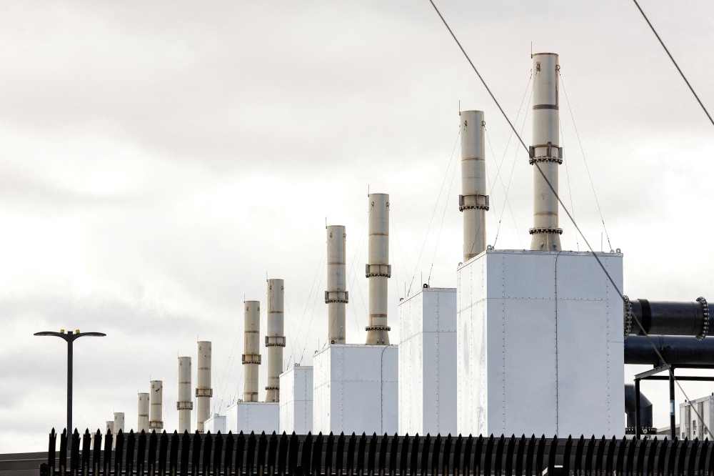 The exterior of the Amazon Data Center being built in New Carlisle, Indiana. Natural gas is increasingly powering the surge in artificial intelligence, as data centers around the world demand more electricity to run AI workloads, experts say. — Reuters pic
