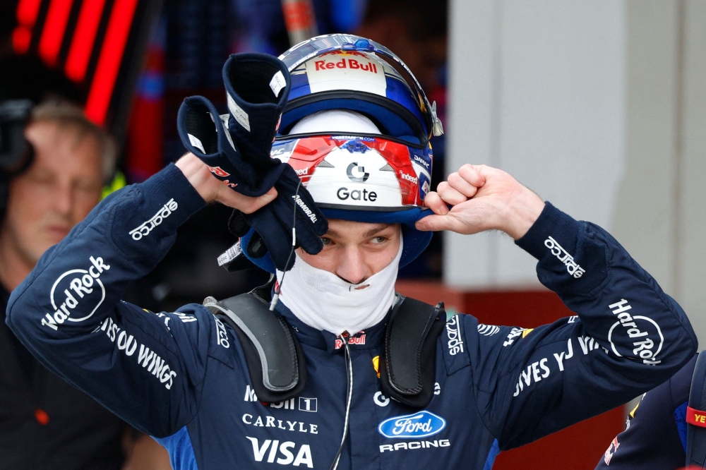 Red Bull Racing's Dutch driver Max Verstappen takes off his helmet in the pits during the qualifying session ahead of the Formula One Japanese Grand Prix at the Suzuka circuit in Suzuka, Mie prefecture on March 28, 2026. — AFP pic 