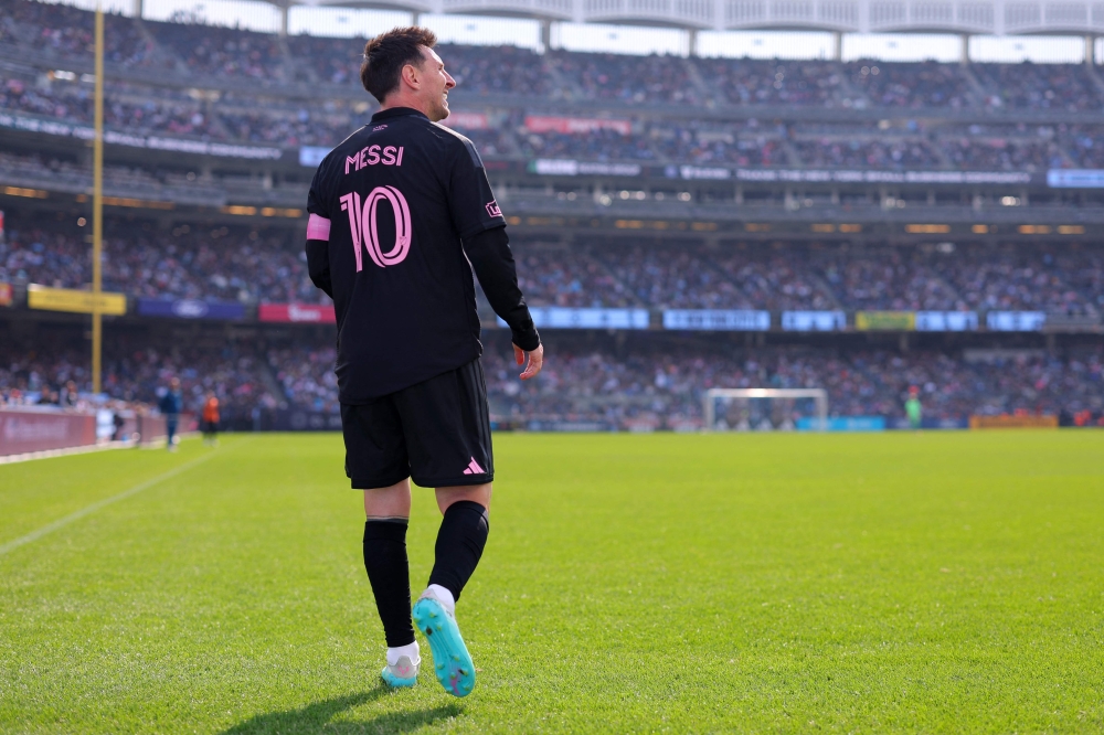Lionel Messi #10 of Inter Miami CF looks on during the MLS match between New York City FC and Inter Miami CF at Yankee Stadium on March 22, 2026 in New York, New York. — Jordan Bank/Getty Images North America/Getty Images pic via AFP 