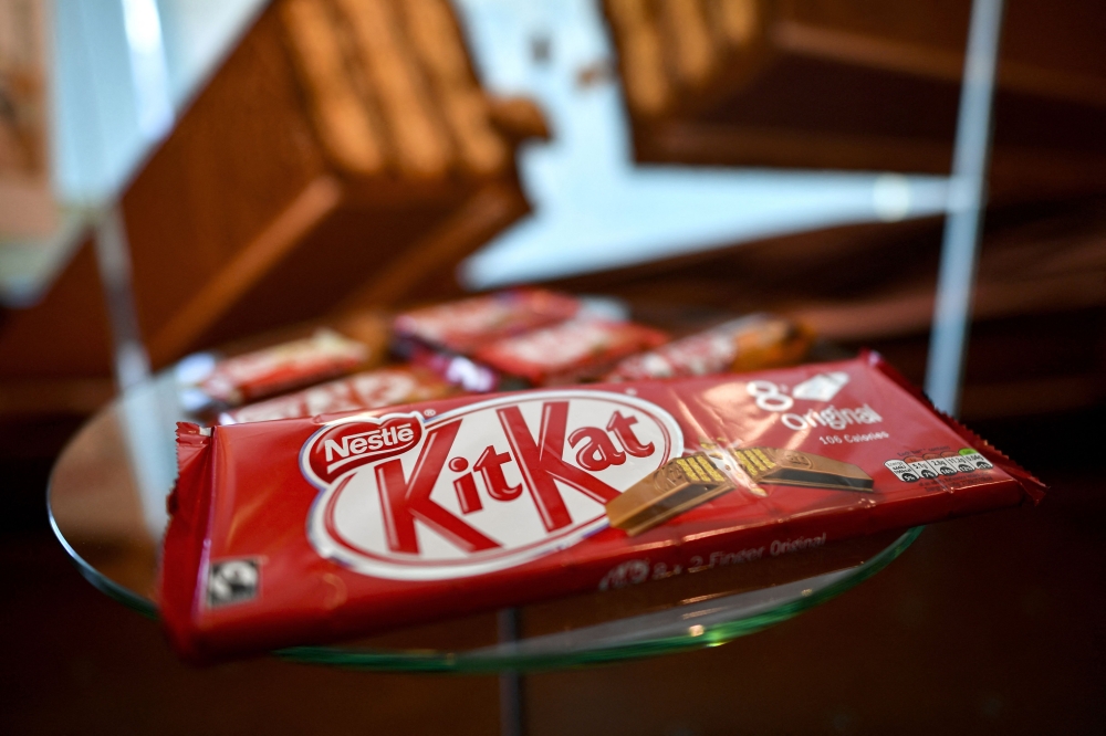 A huge shipment of Nestle’s crunchy KitKat chocolate bars was stolen in Europe, the brand said, warning that the heist risked causing shortages in stores right before Easter. — AFP pic 