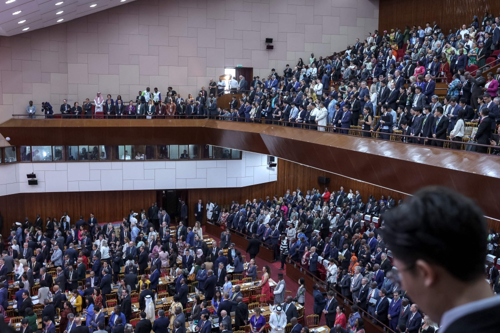 Delegates attend the WTO ministerial conference in Yaounde on March 26, 2026. — AFP pic 