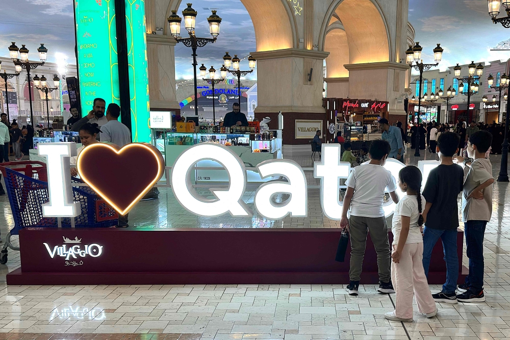 People visit a mall in Doha on March 23, 2026. The Embassy of Malaysia in Doha, Qatar, said in a release that compliance is important to ensure the safety of students and a secure learning environment for all. — AFP pic 