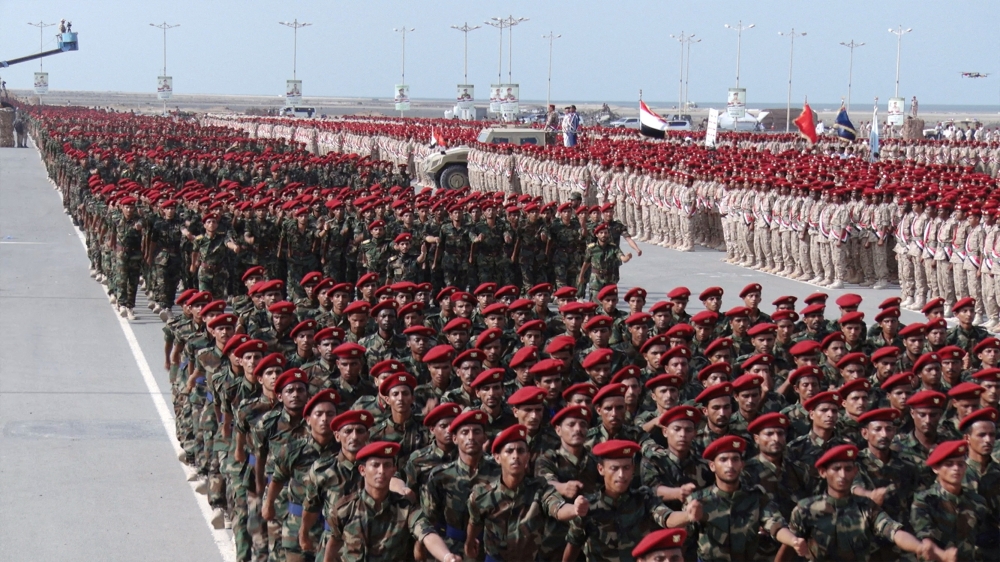 This file photo shows members of Houthi military forces parade in the Red Sea port city of Hodeida, Yemen September 1, 2022. — Reuters pic