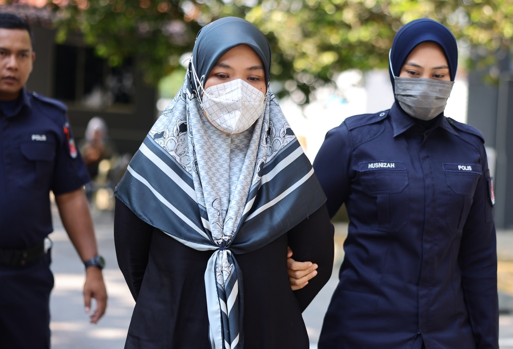 According to the charge, Khairunnisa Ahmad Damanhuri, 41, who had custody of the child, Nour Rania Asyifaa, had neglected the toddler in a manner likely to cause physical injury. — Bernama pic 