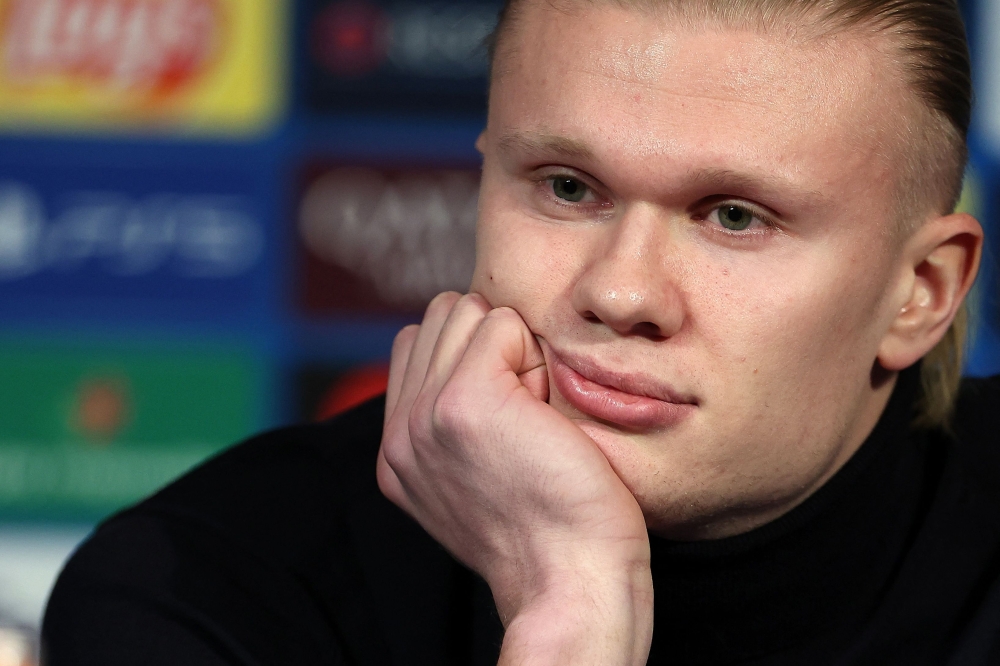 Manchester City striker Erling Haaland recently invested in a ground-breaking new chess tour. — AFP pic