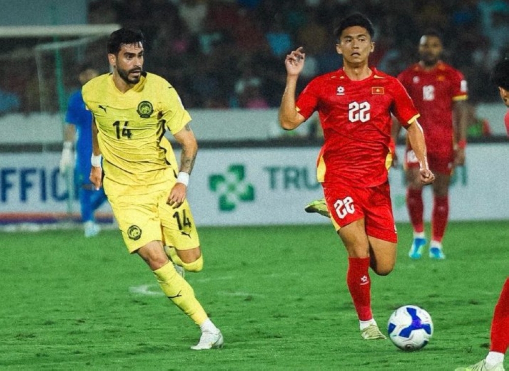 Malaysia ended their AFC Asian Cup 2027 qualifying campaign with a 3-1 defeat to Vietnam last night. — Screengrab via Facebook/Harimau Malaya