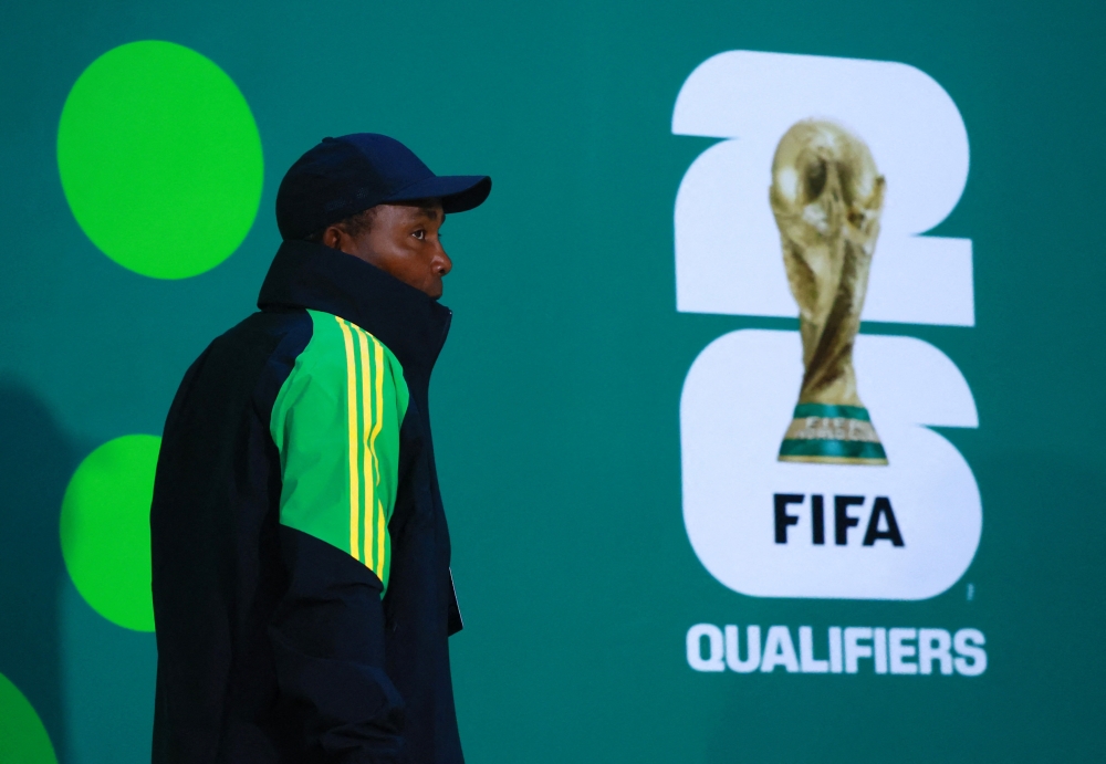 Jamaica coach Rudolph Speid arrives at Estadio Guadalajara ahead of the inter-confederation playoff final against DR Congo in Guadalajara, March 31, 2026. — Reuters pic