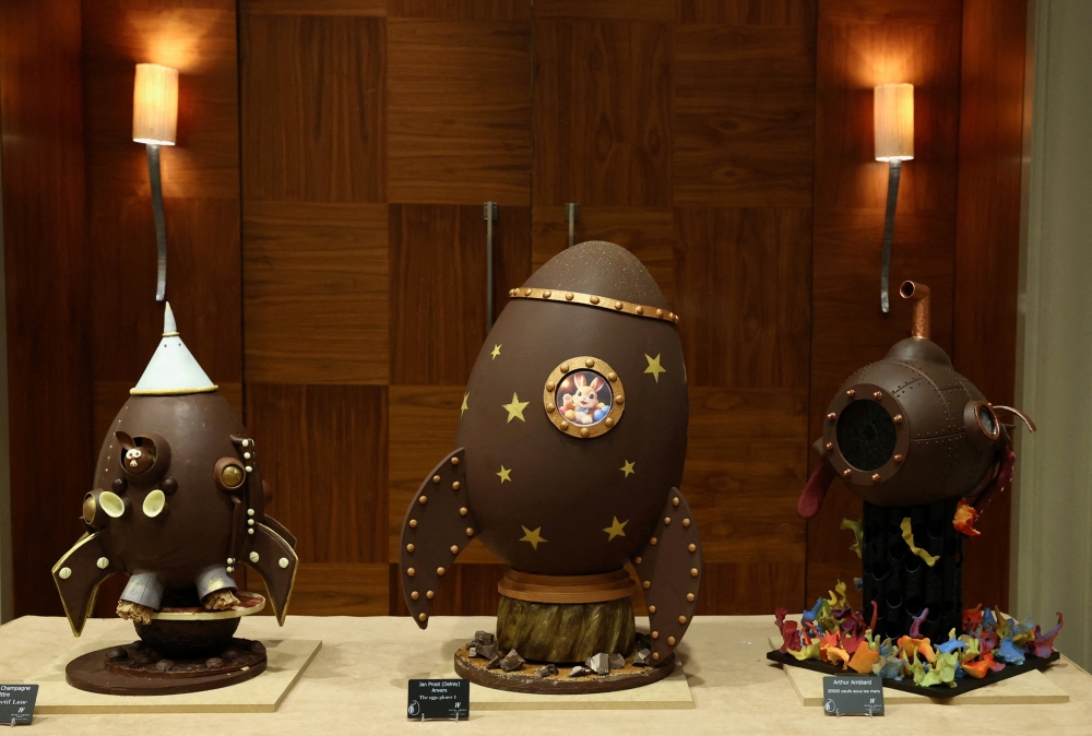 ‘Works of art’: Belgium’s top chocolatiers showcase artistry in Easter egg exhibition