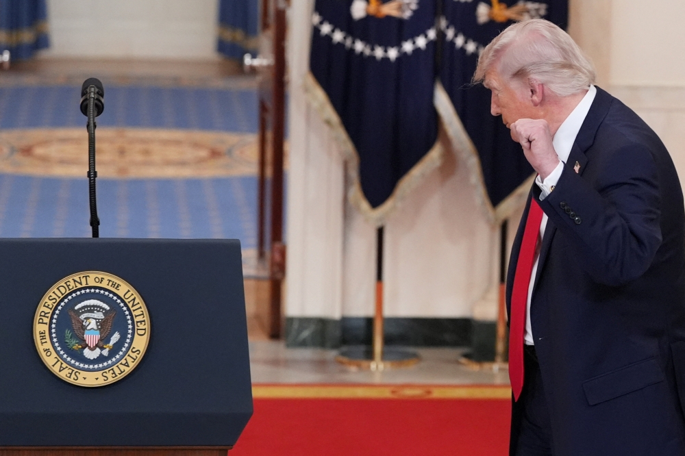 The latest rhetoric from Washington marks a dangerous escalation in an already volatile conflict. — Reuters pic