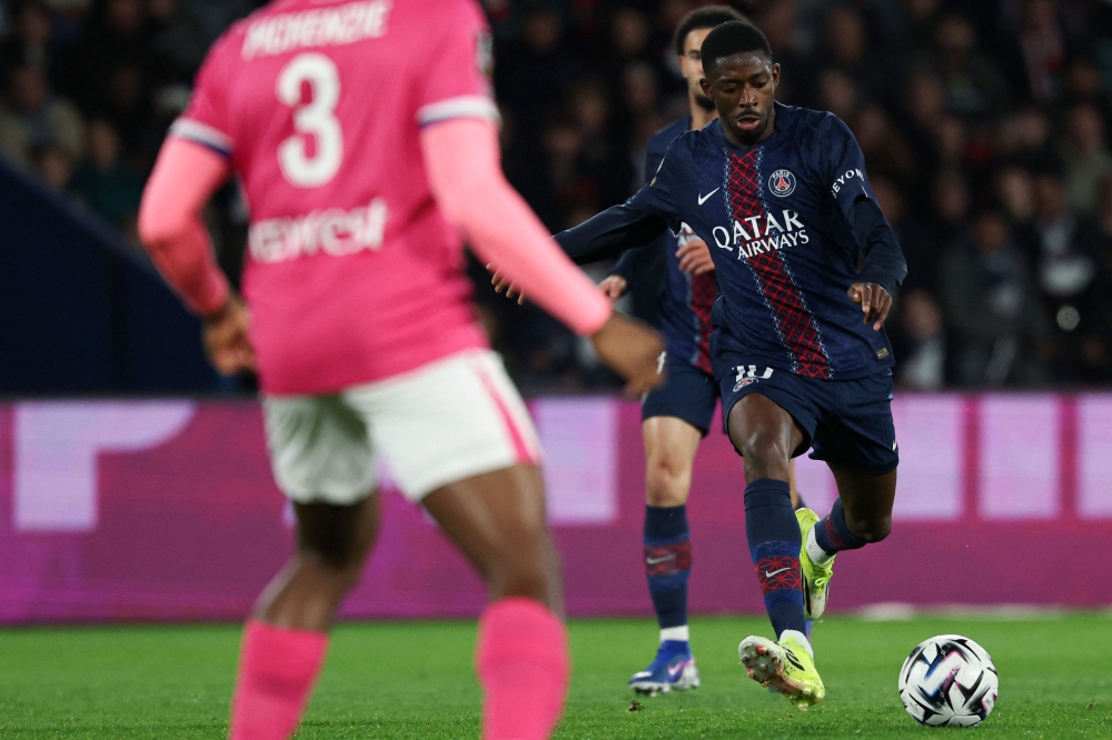 Liverpool beware: Dembele stars in PSG win with stunning volley and brace