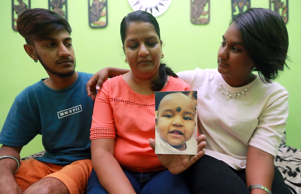 Indira, seen here in May 2017, said she and her two older children would wait for Prasana no matter how long it takes. — File picture by Farhan Najib