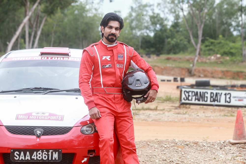 Irfan Zaini takes the lead as ‘Ajeet’, a character inspired by Malaysian rally legend Karamjit Singh. — Picture by Sayuti Zainudin