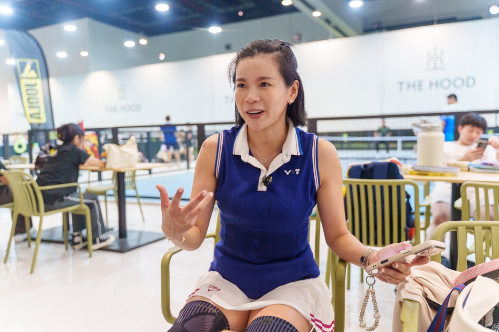 Malaysian former badminton player Goh Liu Ying speaks to Malay Mail during the Titans Tour 26 exhibition match in Kuala Lumpur. April 8, 2026. —Picture by Raymond Manuel