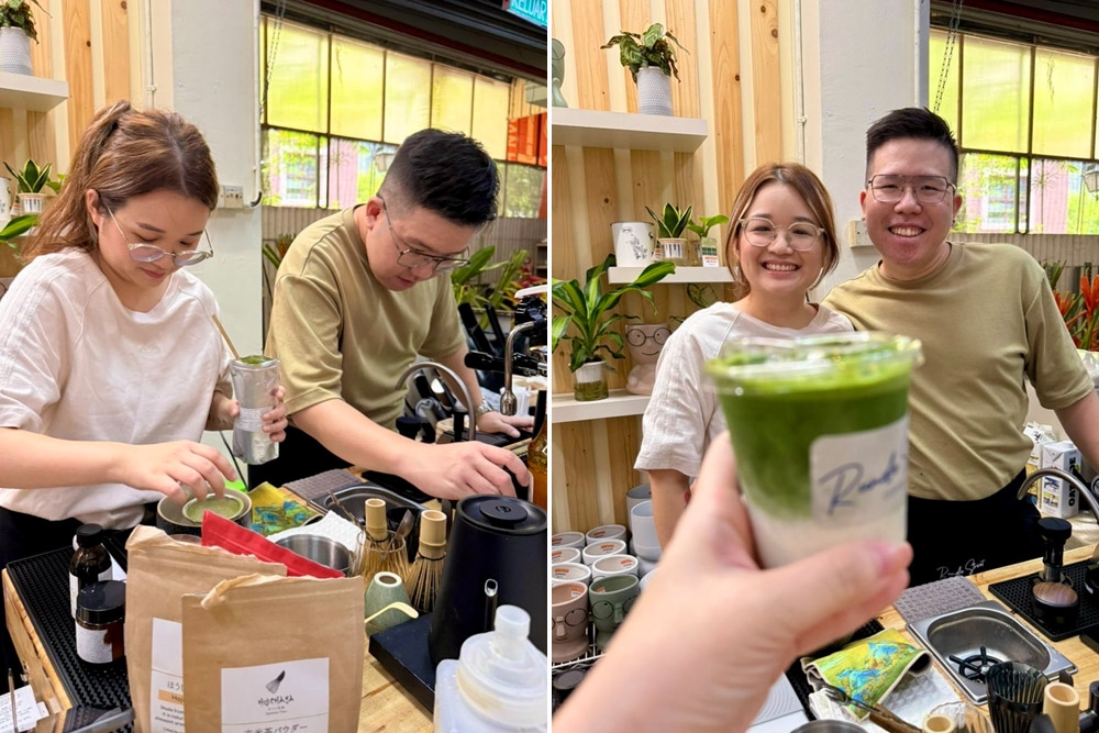 Liew’s wife Crystal helps out on weekends with her specialty matcha latte and dirty matcha latte. — Picture courtesy of Rundle Street Coffee