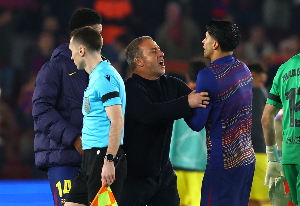 Barca’s Flick rages over VAR handball non-intervention
