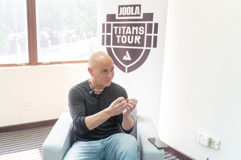 Now a father, Agassi approaches life differently — not by imposing expectations, but by guiding direction. — Picture by Raymond Manuel