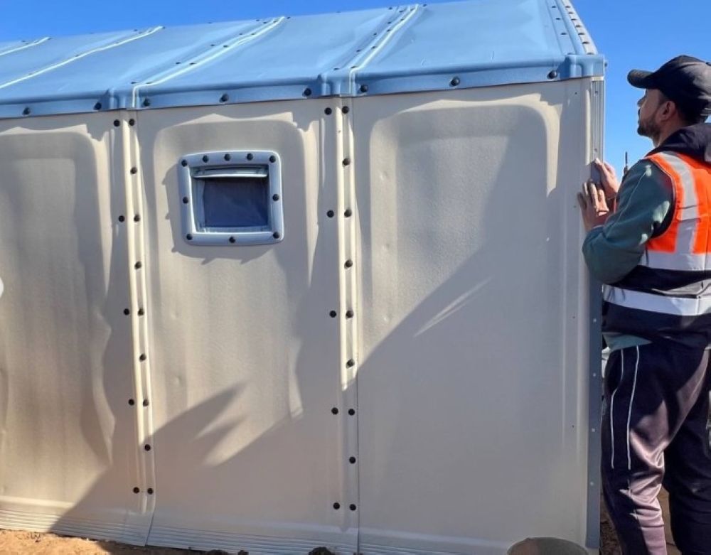 ‘Better than a tent’: Fibreglass shelters offer more privacy and protection to displaced families in Gaza