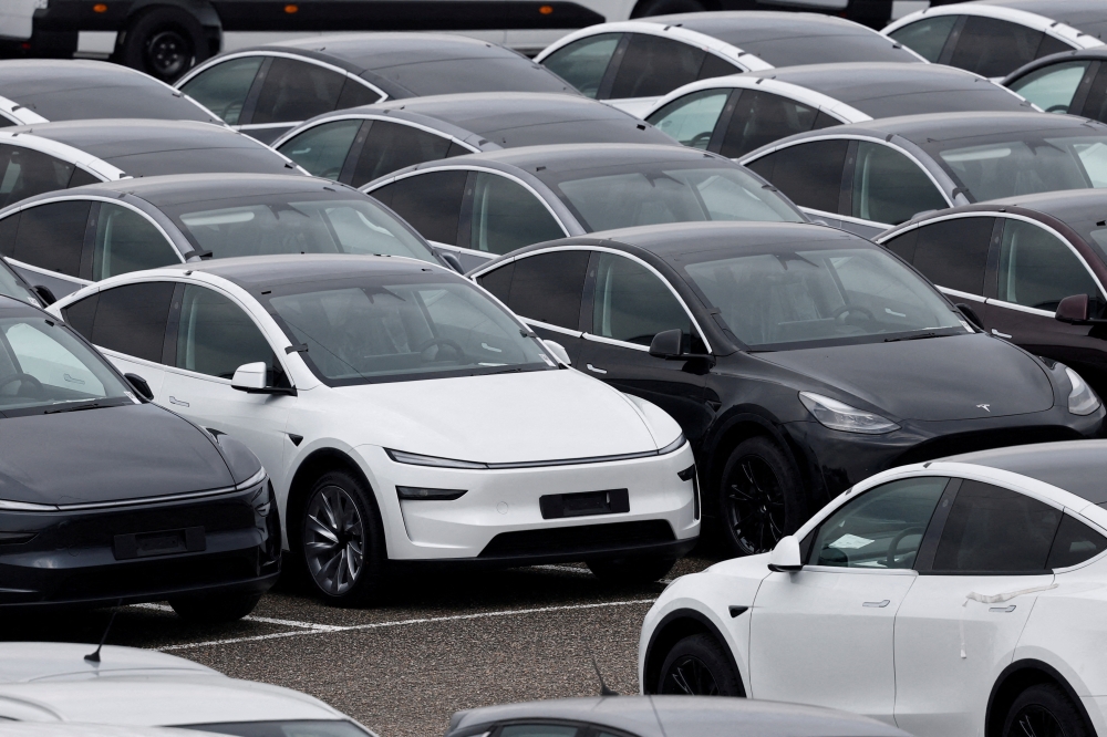 Tesla is the most popular maker of electric cars in the Netherlands, with around 100,000 Model 3 ⁠and Model Ys combined that would be eligible for FSD software. — Reuters pic 