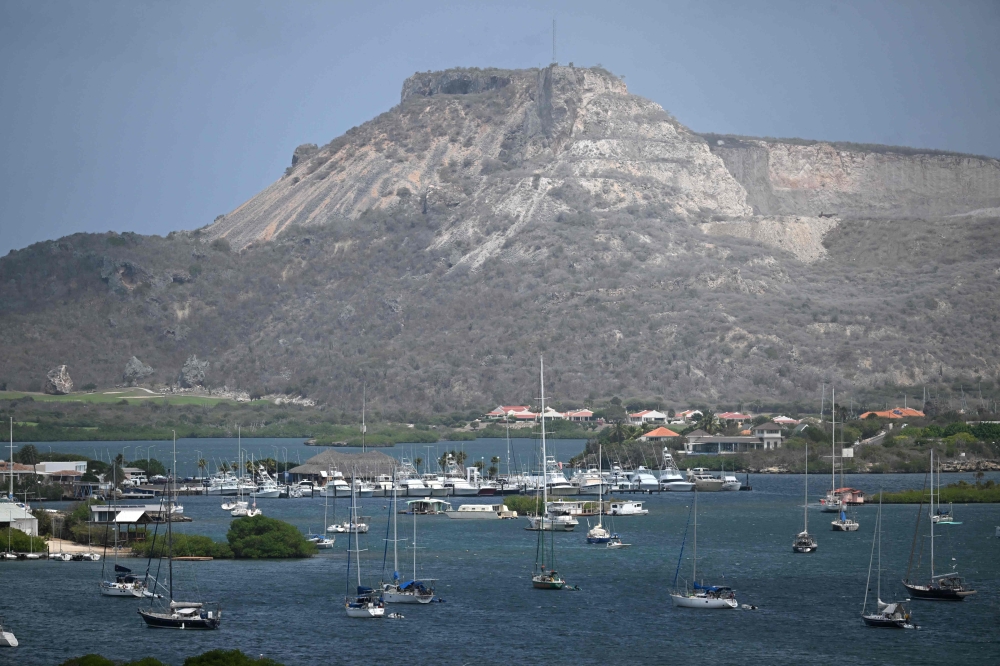 This image shows a view in Willemstad, Curacao, in the Dutch Caribbean, on April 9, 2026. — AFP pic