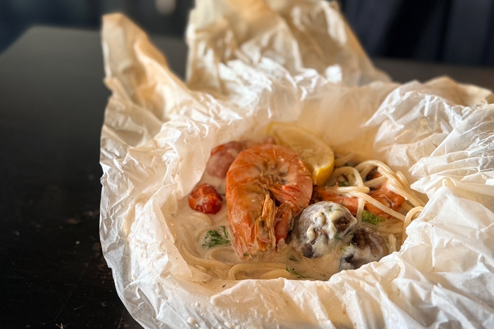 Baked Seafood Spaghetti — Picture by CK Lim