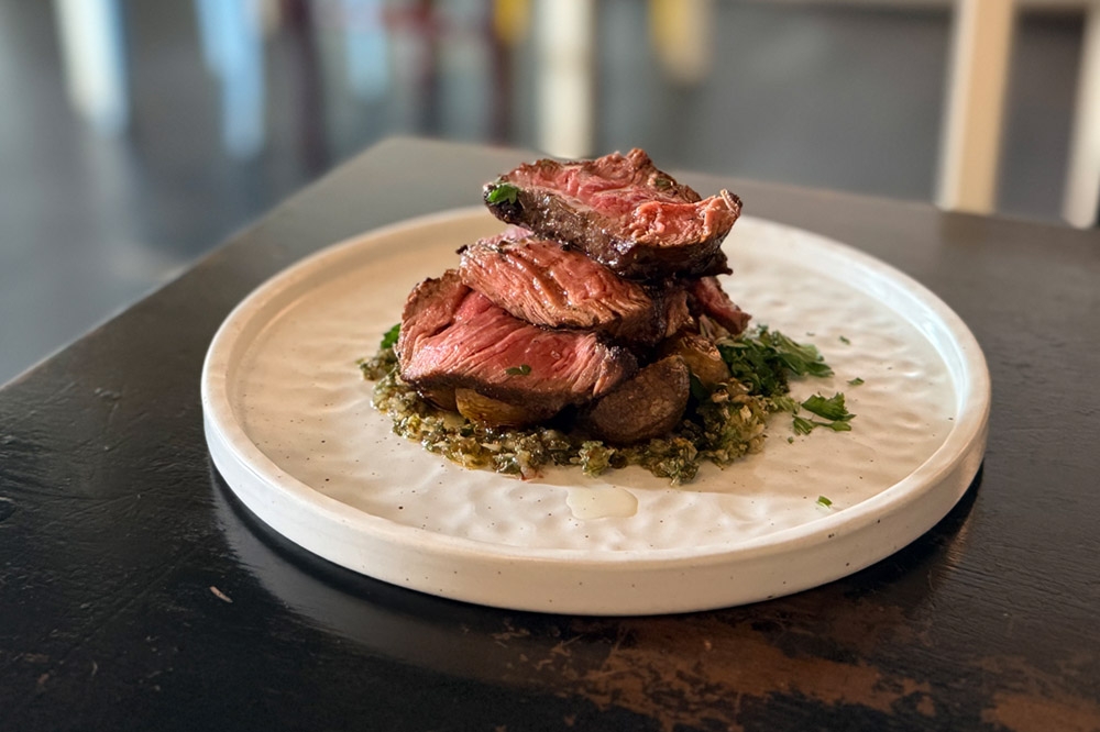 Grilled Black Pepper Beef Tenderloin & Baby Potatoes — Picture by CK Lim