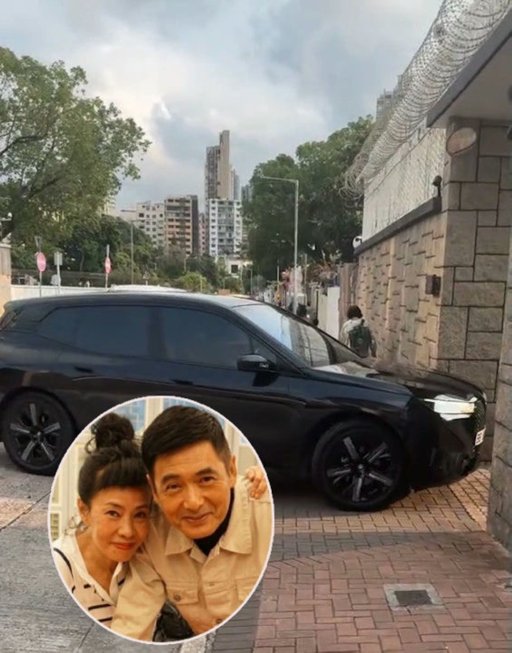 The Hong Kong actor was spotted driving into his long-time Kowloon residence. — Picture from social media 
