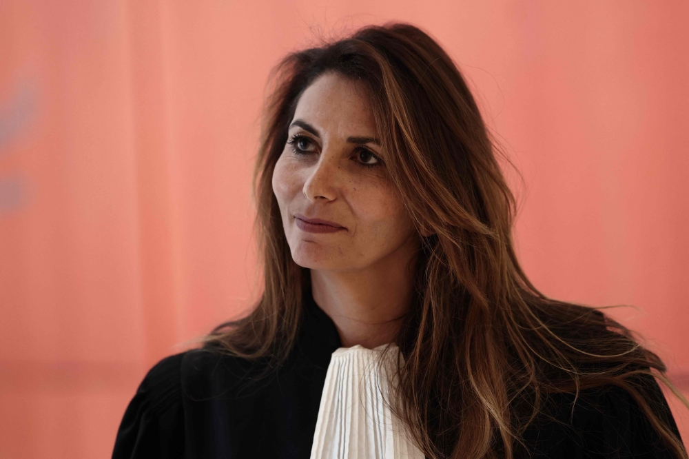 Lawyer Delphine Meillet answers journalists’ questions after the trial proceedings in which the journalists behind France 2’s investigative programme ‘Complement d’nquete’ have filed a criminal lawsuit against her client, French actor Gerard Depardieu accusing him of false accusation, at the Paris courthouse on April 17, 2026. — AFP pic 