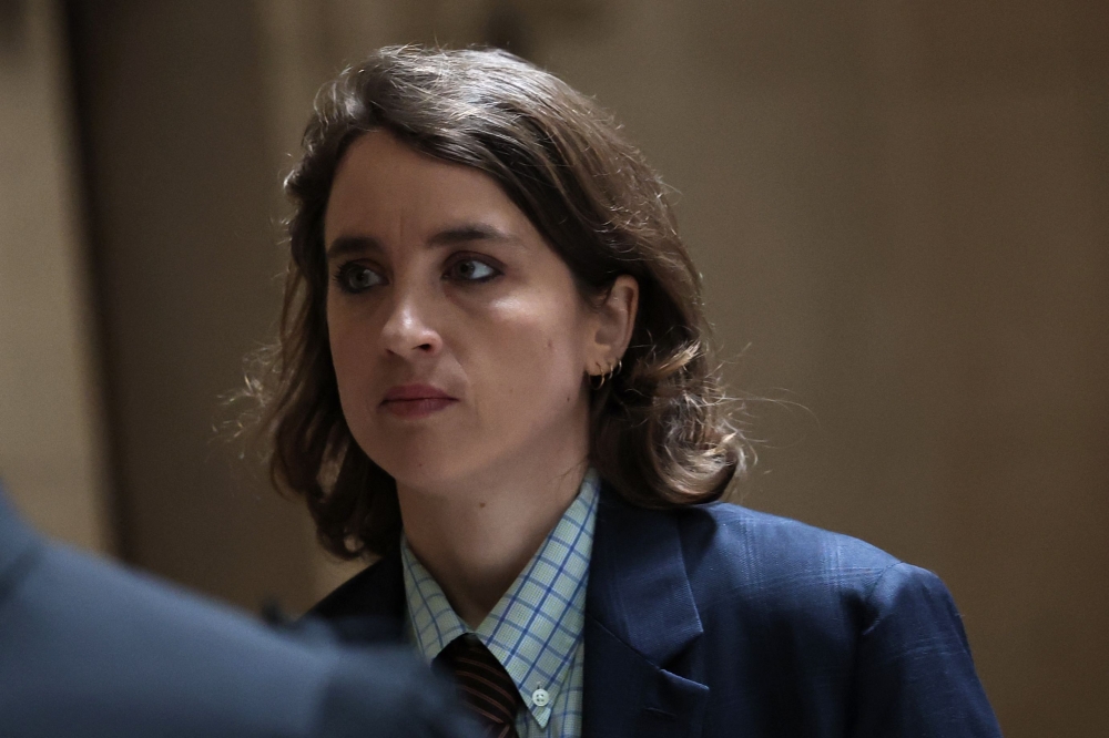 French actress Adele Haenel arrives for the court decision of the appeal trial of French film director Christophe Ruggia for sexually assaulting Adele Haenel when she was under 15 at the Paris Courthouse in Paris on April 17, 2026. — AFP pic 