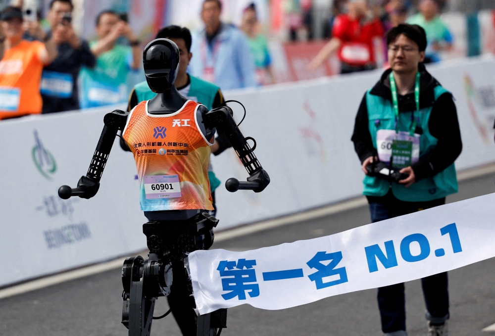Humanoid robots take on Beijing half-marathon in test of China’s AI ambitions