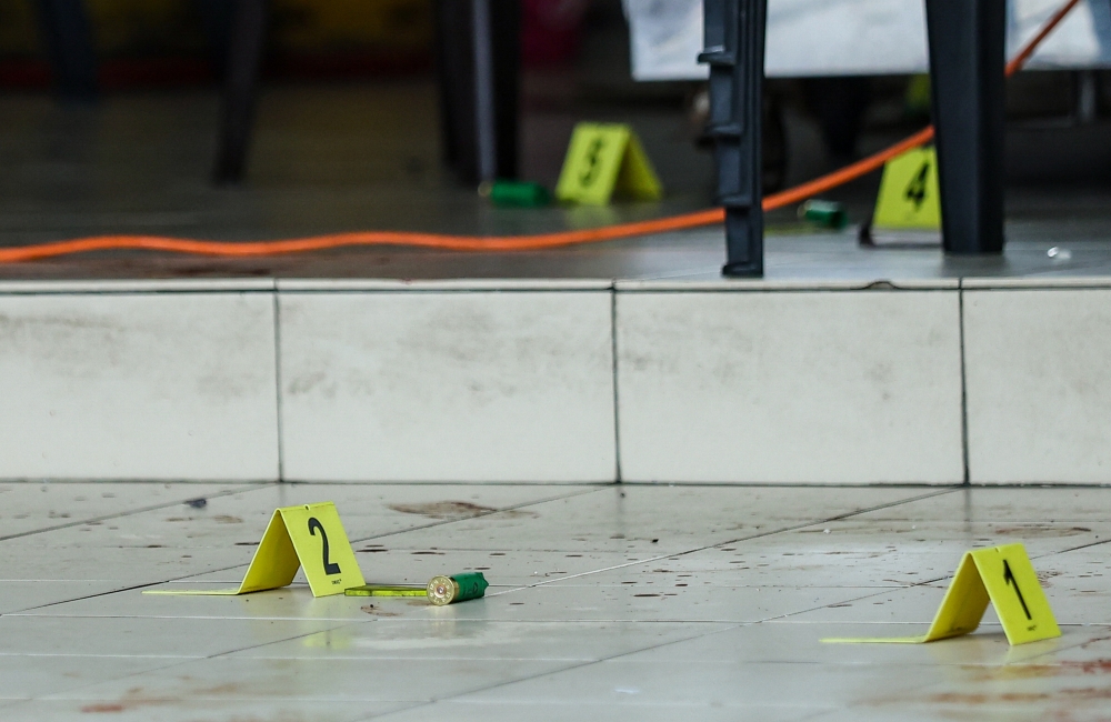 A shotgun is believed to have been used by the suspect in the shooting incident that claimed the lives of two Malaysian men and a foreign woman, at a restaurant in Taman Kota Jaya, Kota Tinggi, Johor on April 19, 2026. — Bernama pic