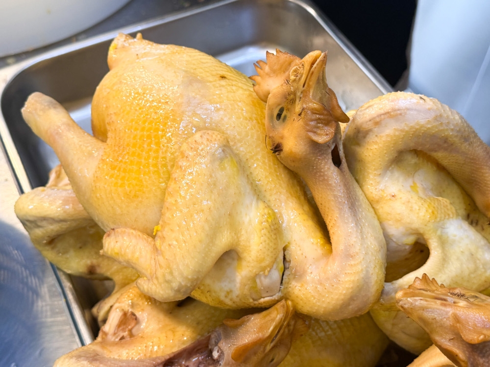 The corn fed, free range chicken is from a farm based in Ipoh and weighs around two kilograms. — Picture by Lee Khang Yi