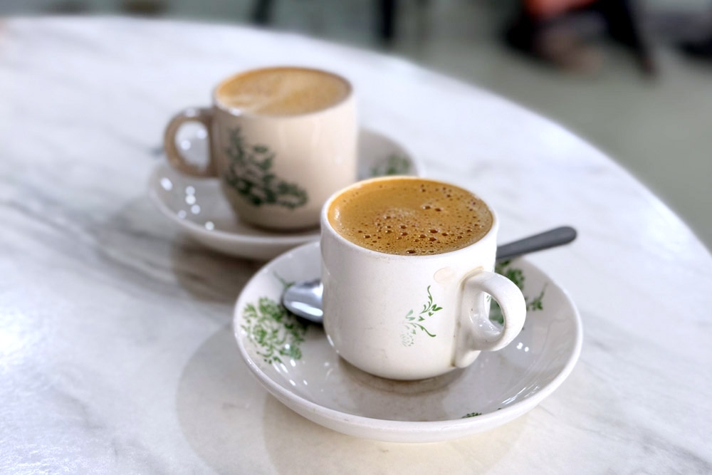 Cups of Hainanese ‘kopi’. — Picture by CK Lim    