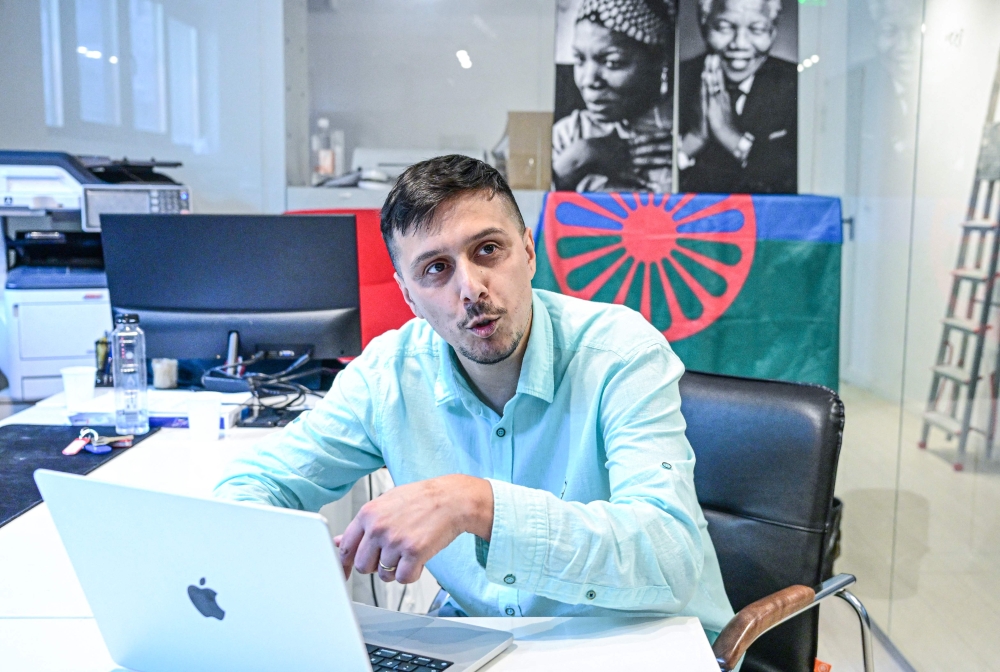 Roma activist Bogdan Burdusel says the AI generated singer Lolita is ‘a very sexualised’ character, ‘a non-Roma man’s fantasy of what a Roma woman might look like’, pointing to “a latent and unaddressed racism” in society. — AFP pic