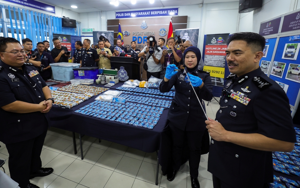 Police bust homestay hopping syndicate in Sarawak’s biggest drug haul to date