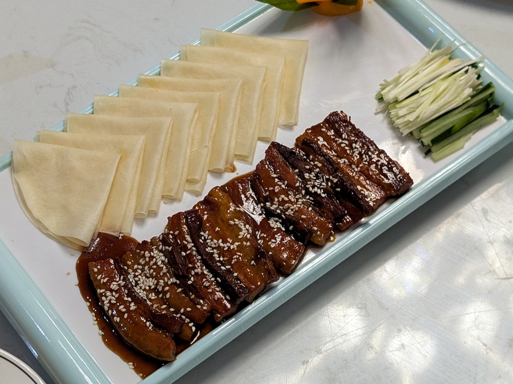 The Maggi-style savoury pork is the kind of intricate, elaborate dish that’s fit for a banquet. — Picture by Ethan Lau 