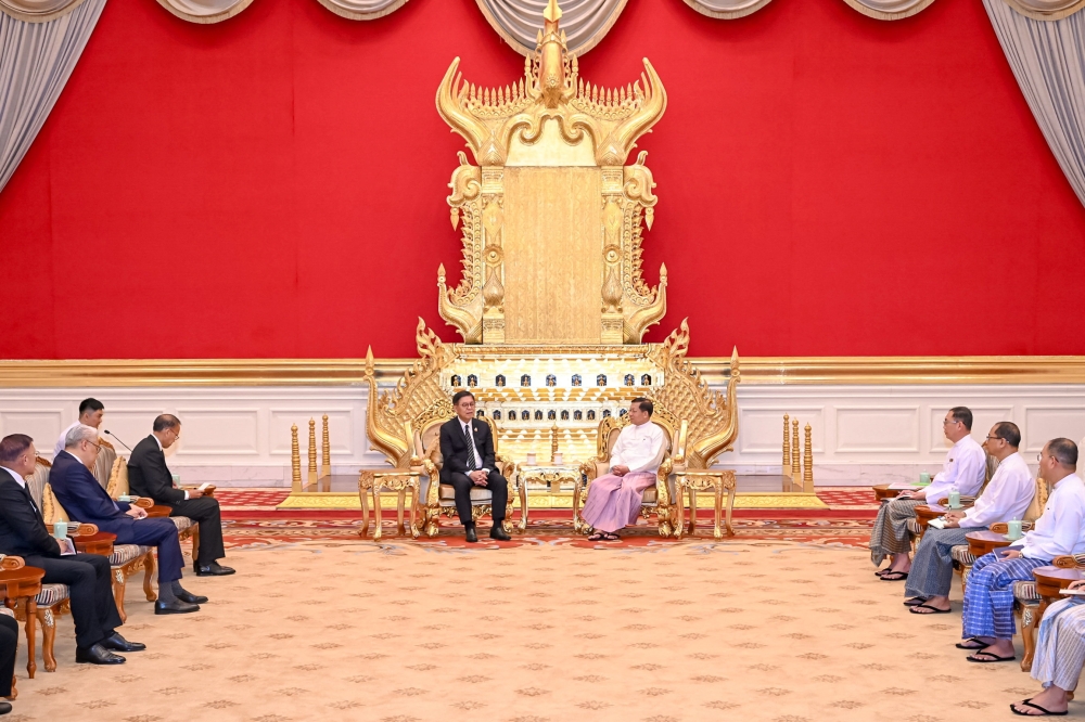China promises to support Myanmar’s sovereignty and security as Wang Yi meets Min Aung Hlaing