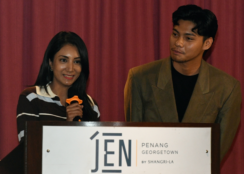 New talents Priscilla Nair (left) and Zairi Aziz are set to star in 'Mamu The Movie'. — Bernama pic