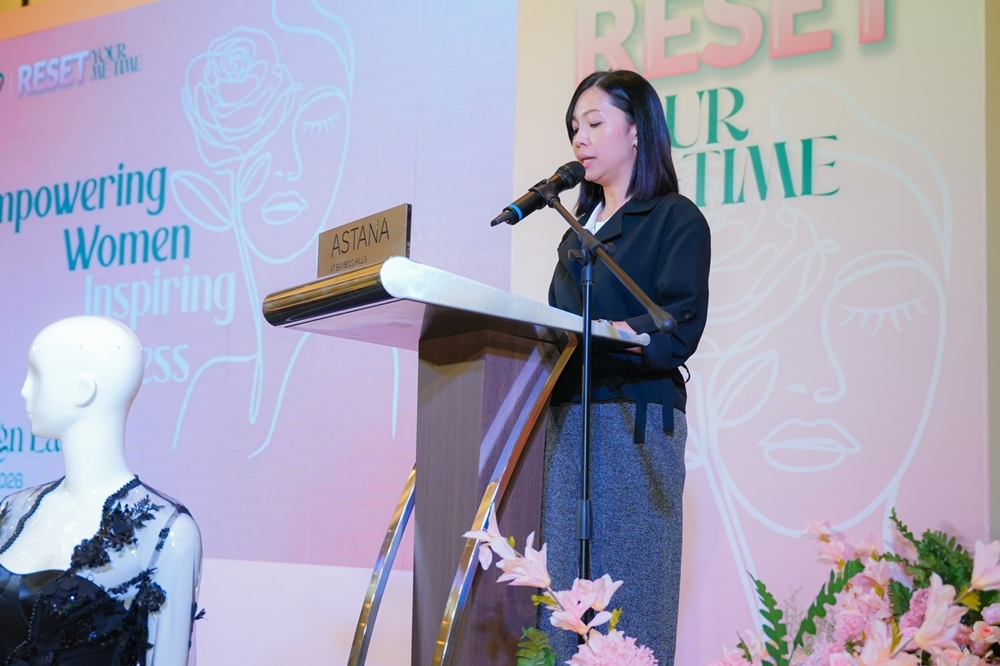 BIG CARING Group head of product marketing Lim Chee Mun said the new campaign takes a holistic approach to women’s health, linking inner wellness, outer wellbeing, and mental health in daily life. — Picture courtesy of CARiNG Pharmacy