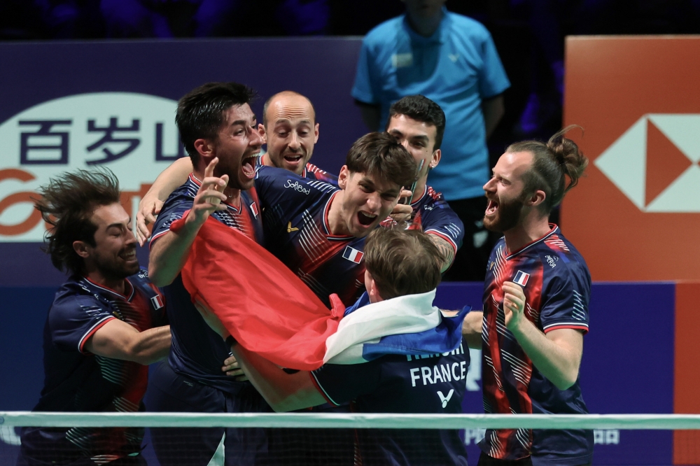 Thomas Cup: France to meet China in their first-ever final, after beating India and Indonesia to get there
