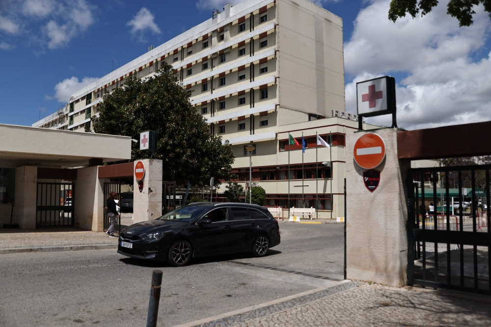 A picture taken on May 8, 2026 shows a view of Faro hospital where British singer Gaynor Sullivan aka Bonnie Tyler is hospitalised. — AFP pic