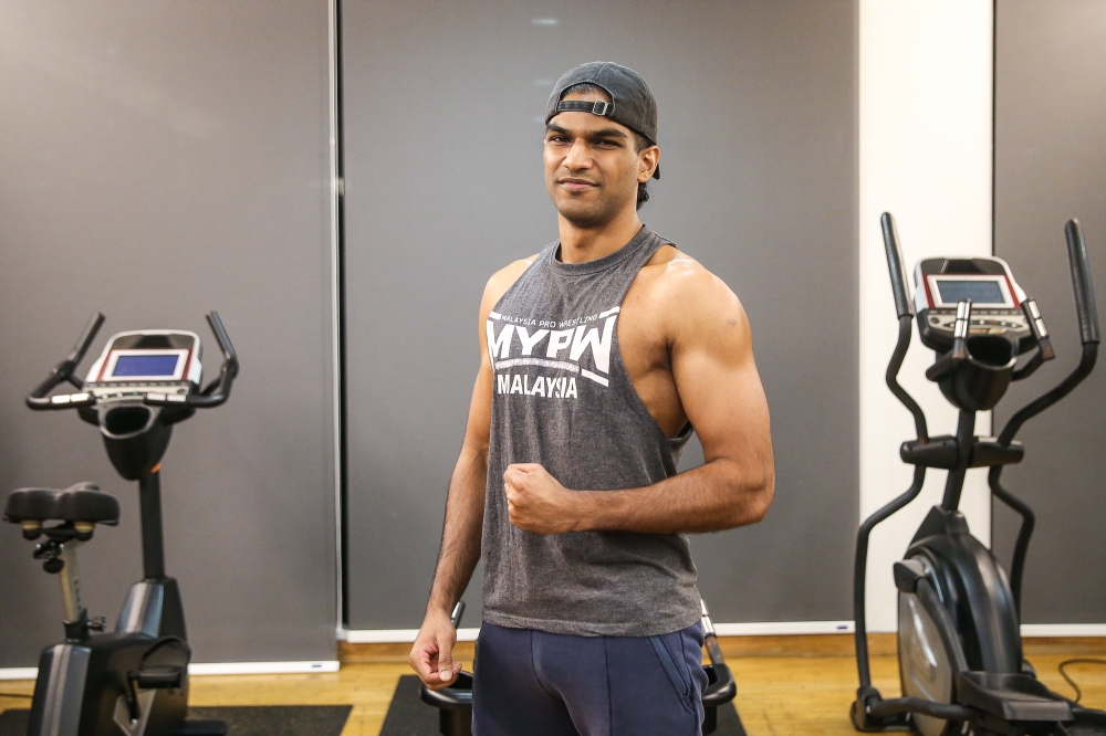 Miles Karu announces his upcoming DDT Japan tour after winning the Southeast Asia Championship at New Breed 4 last month. — Picture courtesy of MYPW