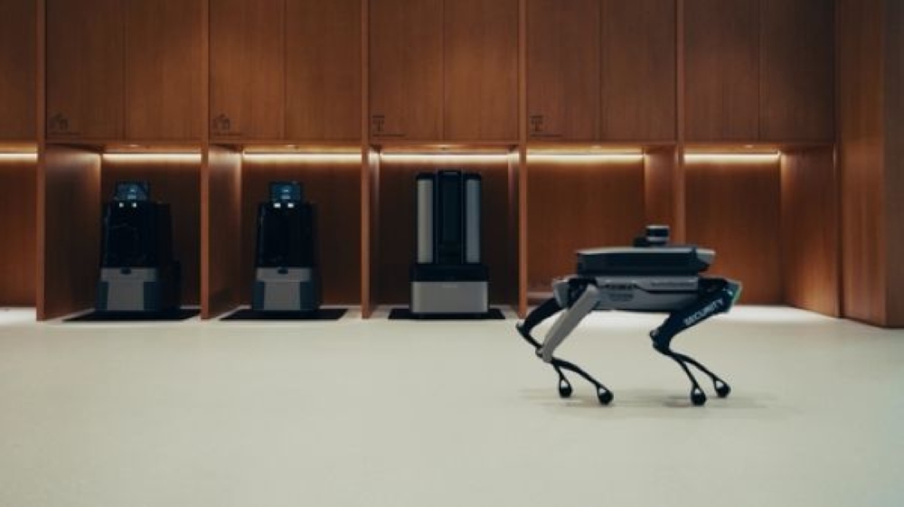 The robots include DAL-e Gardener, a service robot tailored for landscaping management; DAL-e Delivery for beverage deliveries; and Spot, a security robot developed by Boston Dynamics, Hyundai’s robotics affiliate, according to the company. — Photo courtesy Hyundai