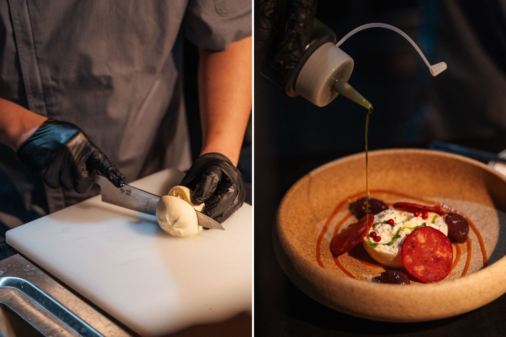 'Burrata' s goveđom salamom