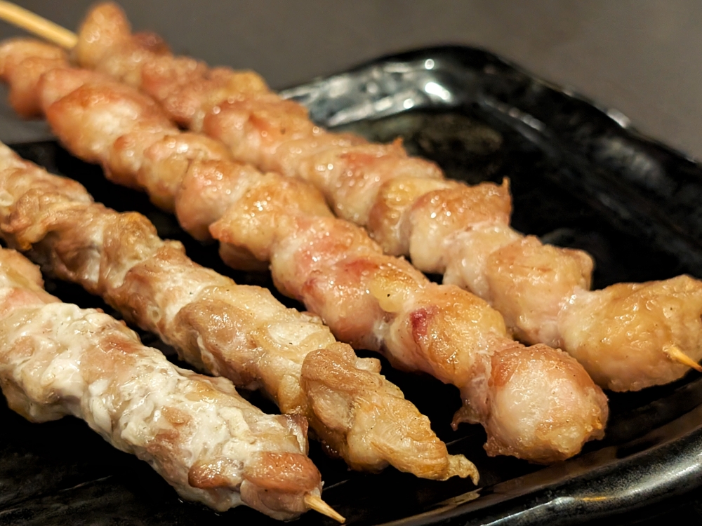 Smaller, crunchier skewers like ‘bonjiri’ (chicken tail) and ‘seseri’ (chicken neck) benefit from the clean profile of ‘shio’ (salt) seasoning. — Picture by Ethan Lau